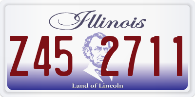 IL license plate Z452711