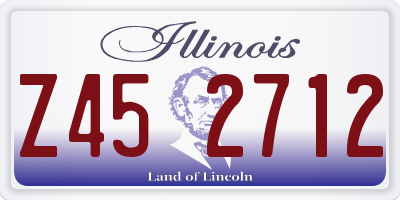 IL license plate Z452712