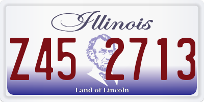 IL license plate Z452713