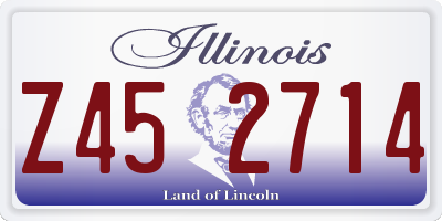 IL license plate Z452714