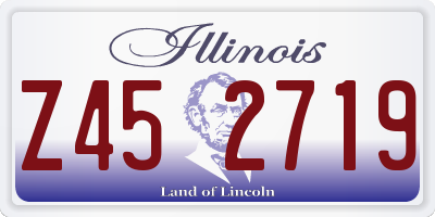 IL license plate Z452719