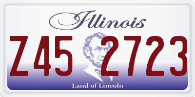 IL license plate Z452723