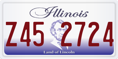 IL license plate Z452724