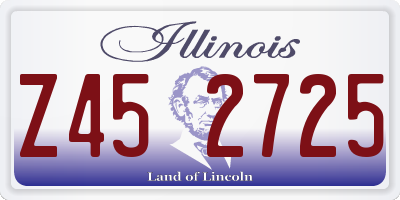 IL license plate Z452725