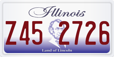 IL license plate Z452726