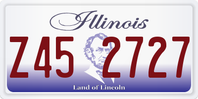 IL license plate Z452727