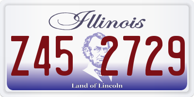 IL license plate Z452729