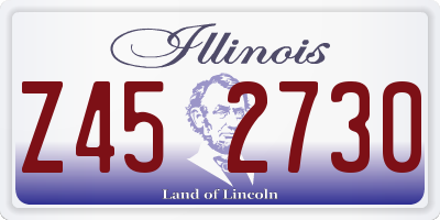 IL license plate Z452730