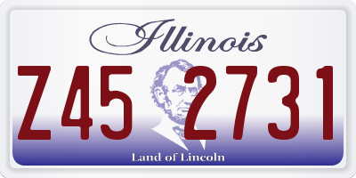 IL license plate Z452731