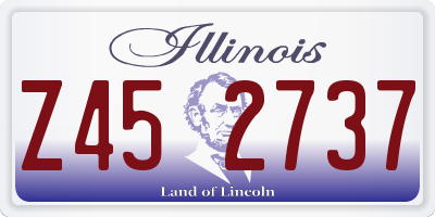 IL license plate Z452737