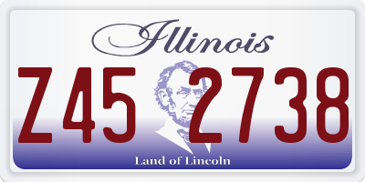 IL license plate Z452738