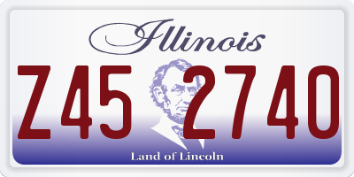 IL license plate Z452740