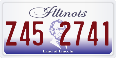 IL license plate Z452741