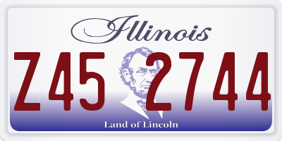 IL license plate Z452744
