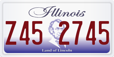 IL license plate Z452745