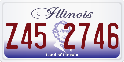 IL license plate Z452746