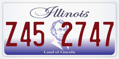 IL license plate Z452747