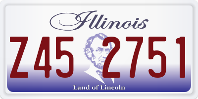 IL license plate Z452751