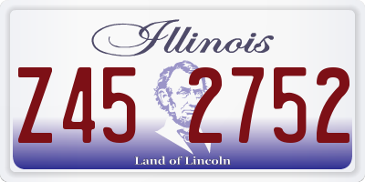 IL license plate Z452752