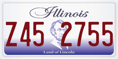 IL license plate Z452755