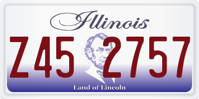 IL license plate Z452757