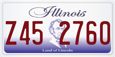 IL license plate Z452760