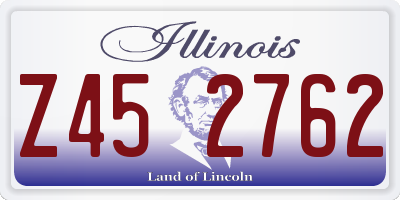 IL license plate Z452762