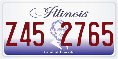 IL license plate Z452765