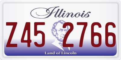 IL license plate Z452766