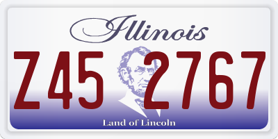 IL license plate Z452767