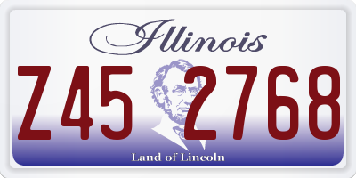 IL license plate Z452768
