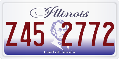 IL license plate Z452772