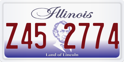 IL license plate Z452774