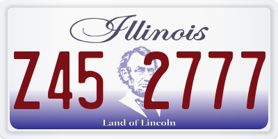 IL license plate Z452777