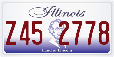 IL license plate Z452778