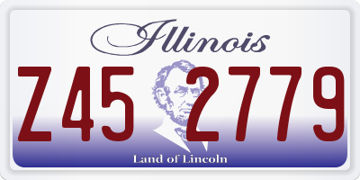 IL license plate Z452779