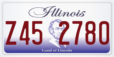 IL license plate Z452780