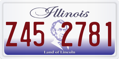 IL license plate Z452781