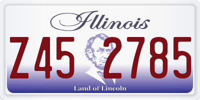IL license plate Z452785