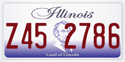 IL license plate Z452786