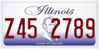 IL license plate Z452789