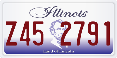 IL license plate Z452791