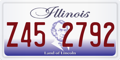 IL license plate Z452792
