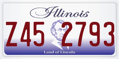 IL license plate Z452793