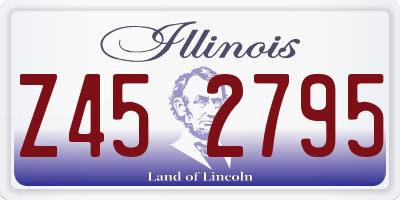 IL license plate Z452795