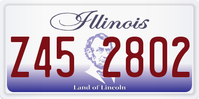 IL license plate Z452802