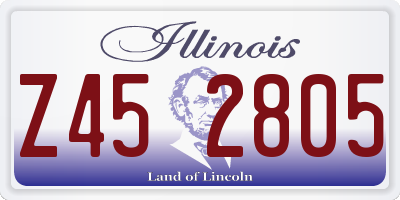 IL license plate Z452805