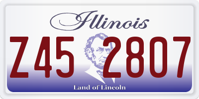 IL license plate Z452807
