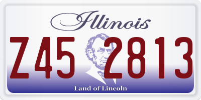 IL license plate Z452813