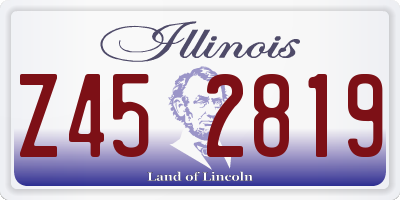 IL license plate Z452819